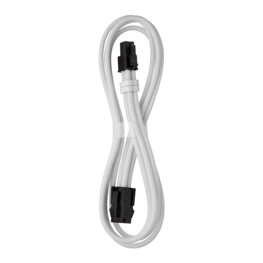 CableMod Pro ModMesh 45cm White Sleeved 4pin ATX Power Cable Extension