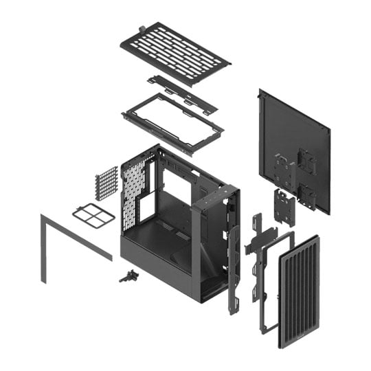 HAVN BF 360 Black Premium Mid Tower Tempered Glass Chassis : image 4