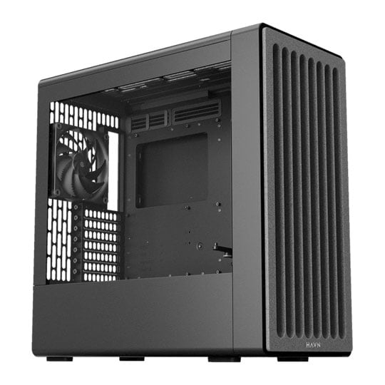 HAVN BF 360 FLOW Black Premium Mid Tower Tempered Glass Chassis