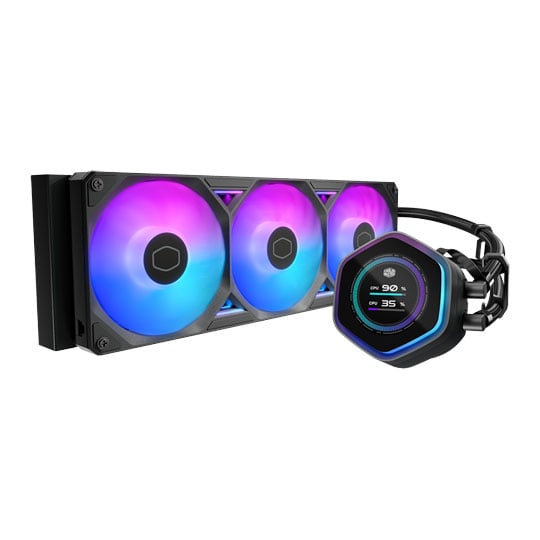 Cooler Master MasterLiquid 360 Atmos II LCD Intel/AMD CPU Liquid Cooler Cooler Master MasterLiquid 360 Atmos II LCD Intel/AMD CPU Liquid Cooler