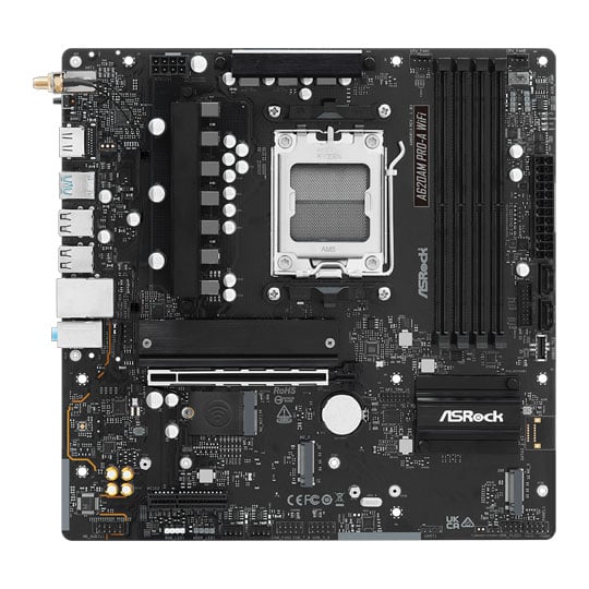 ASRock A620AM Pro-A WIFI DDR5 PCIe 4.0 microATX Motherboard ASRock A620AM Pro-A WIFI DDR5 PCIe 4.0 microATX Motherboard