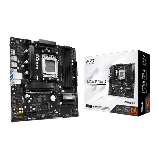 ASRock A620AM Pro-A DDR5 PCIe 4.0 microATX Motherboard