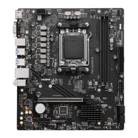 MSI PRO A620M-B AM5 DDR5 PCIe 4.0 microATX Motherboard