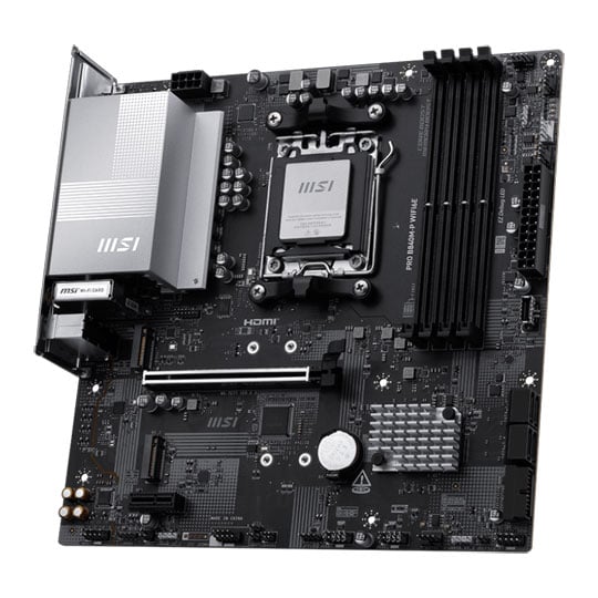 MSI PRO B840M-P WiFi 6E AM5 DDR5 PCIe 4.0 microATX Motherboard : image 3