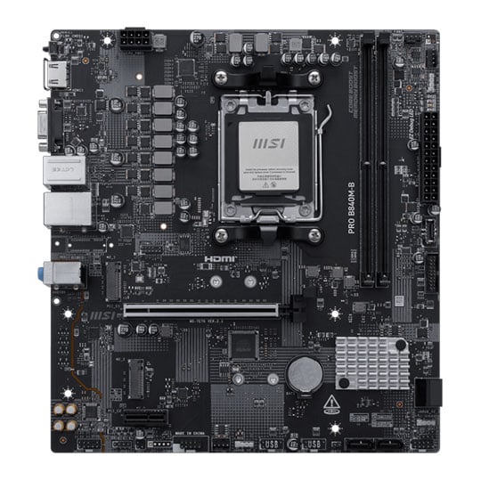 MSI PRO B840M-B AM5 DDR5 PCIe 4.0 microATX Motherboard