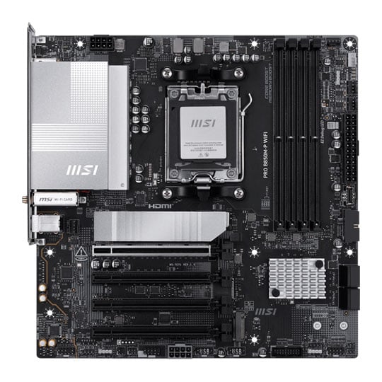 MSI PRO B850M-P WiFi AM5 DDR5 PCIe 5.0 microATX Motherboard MSI PRO B850M-P WiFi AM5 DDR5 PCIe 5.0 microATX Motherboard