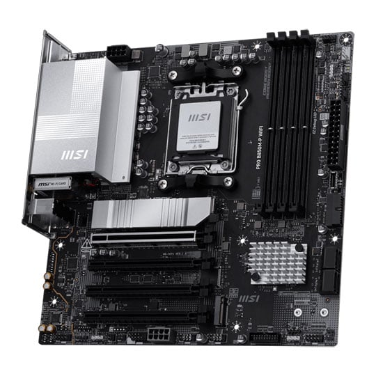 MSI PRO B850M-P WiFi AM5 DDR5 PCIe 5.0 microATX Motherboard : image 3