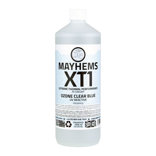 Mayhems XT1 Clear Blue Ozone UV Reactive Premixed Fluid - 1L : image 3