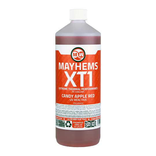 Mayhems XT1 Red Candy Apple UV Reactive Premixed Fluid - 1L : image 3