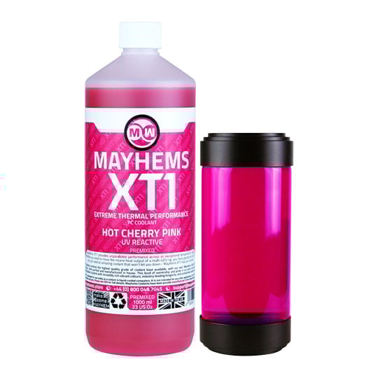 Mayhems XT1 Pink Hot Cherry UV Reactive Premixed Fluid - 1L
