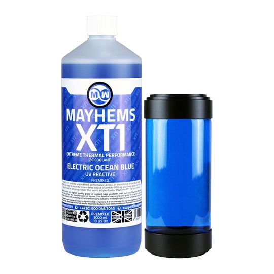 Mayhems XT1 Blue Electric Ocean UV Reactive Premixed Fluid - 1L
