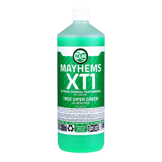 Mayhems XT1 Green Tree Viper UV Reactive Premixed Fluid - 1L : image 4