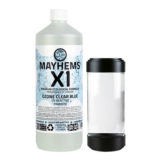 Mayhems X1 Clear Blue Ozone UV Reactive Premixed Fluid - 1L