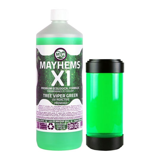 Mayhems X1 Green Tree Viper UV Reactive Premixed Fluid - 1L