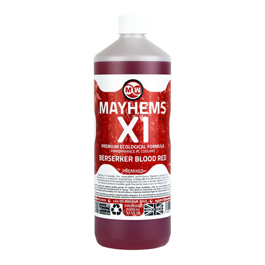 Mayhems X1 Red Berserker Blood Premixed Fluid - 1L : image 3