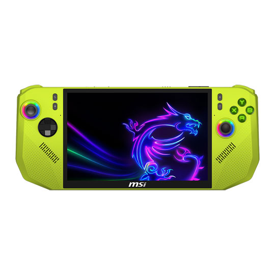 Refurbished MSI Claw A8 BZ2EM AMD Ryzen Z2 Extreme Neon Green Handheld Gaming Console