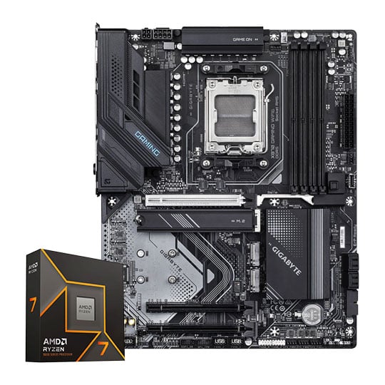 Gigabyte X870 GAMING WIFI6 + AMD Ryzen™ 7 9700X CPU Bundle Gigabyte X870 GAMING WIFI6 + AMD Ryzen™ 7 9700X CPU Bundle