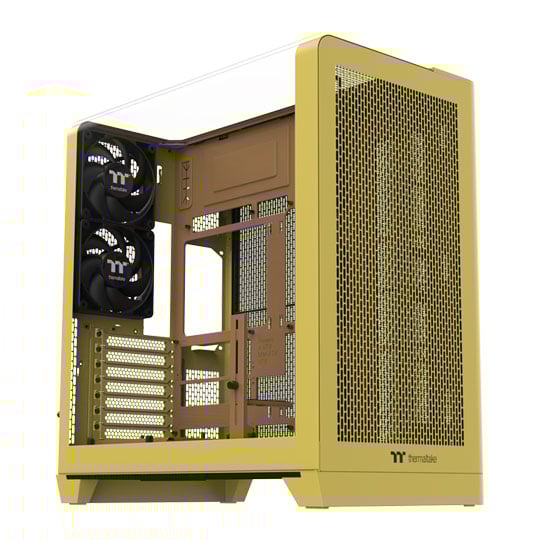 Thermaltake The View 390 Air Butter Caramel Dual Chamber Mid Tower Tempered Glass PC Gaming Case
