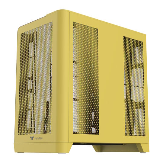 Thermaltake The View 390 Air Butter Caramel Dual Chamber Mid Tower Tempered Glass PC Gaming Case