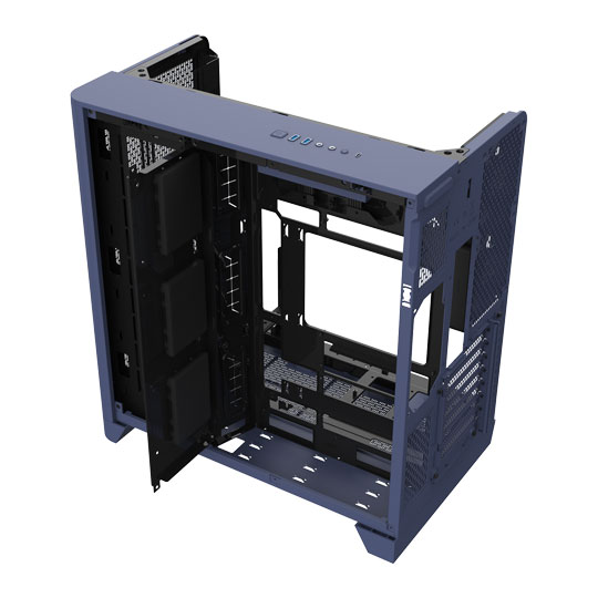 Thermaltake The View 390 Air Future Dusk Dual Chamber Mid Tower Tempered Glass PC Gaming Case : image 3