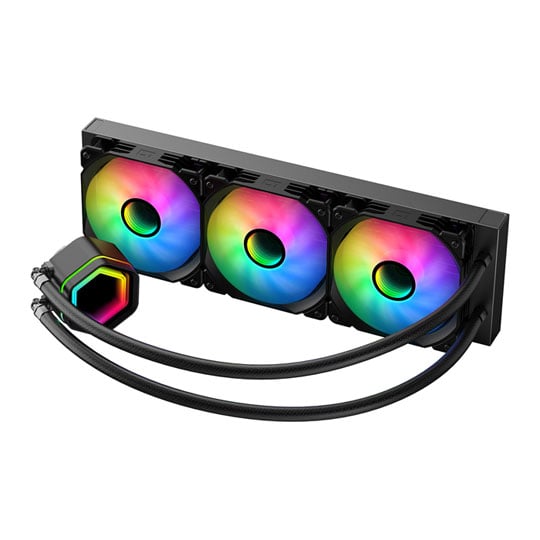 Powercool Edge ARGB 360mm Black All-In-One Intel / AMD CPU Liquid Cooler
