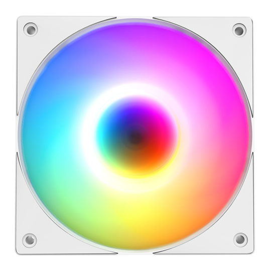 Powercool High Flow 120 ARGB PWM White Cooling Fan