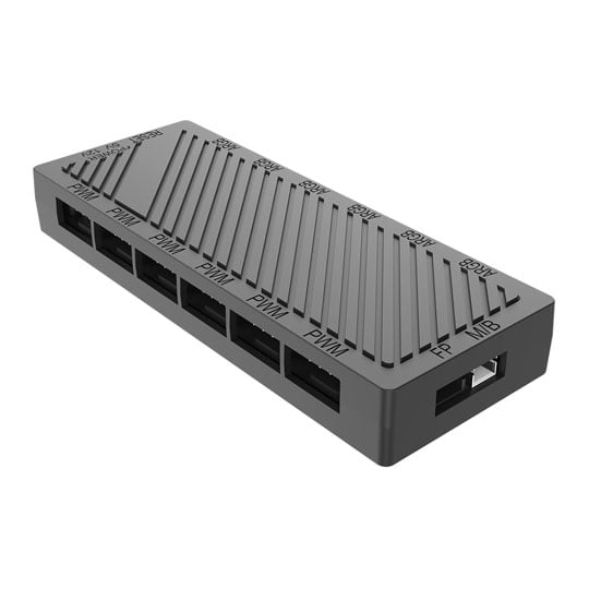 CiT PWM ARGB 6 Port Hub With SATA Power and Remote