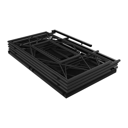 ULITMAX TrussBooth-BK Aluminium Truss DJ Booth with VESA TV Mount and Shelf (Black) + Carry Bag : image 3