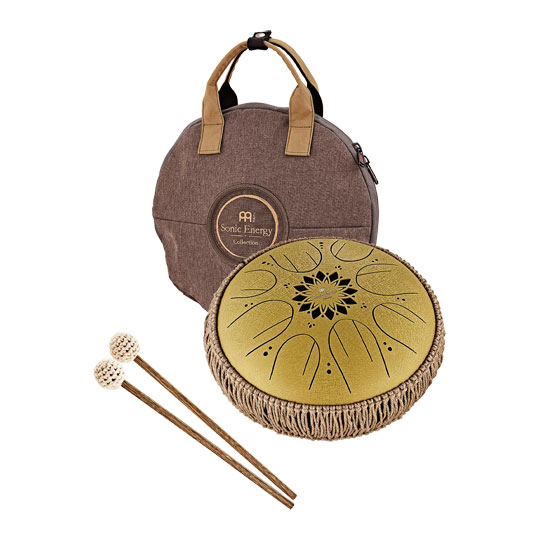 Meinl Sonic Energy Gold Medium Octave Steel Tongue Drum 10" - C Major, 8 Notes, 432 Hz : image 3