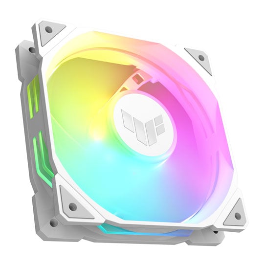 ASUS TUF Gaming TR120 ARGB Reverse Single White Static Pressure Case Fan