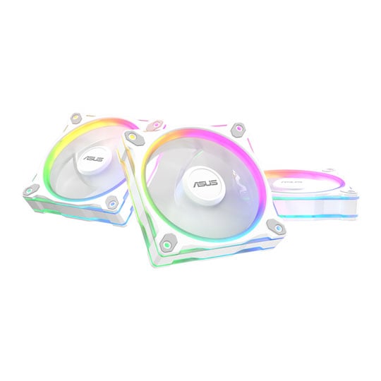 ASUS Prime MR120 ARGB White Low Noise PWM Case Fan Triple Pack ASUS Prime MR120 ARGB White Low Noise PWM Case Fan Triple Pack