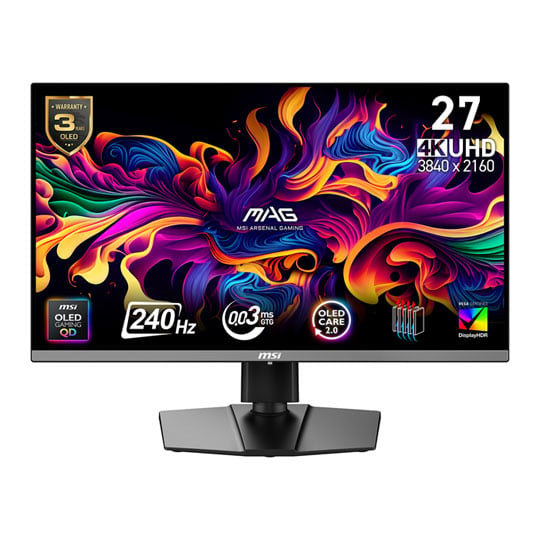 Open Box MSI 26.5" MAG 272UP QD-OLED X24 240Hz OLED Monitor