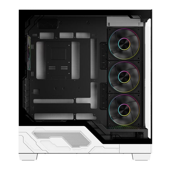 Powercool Ultra White Tempered Glass Mid Tower Gaming Case