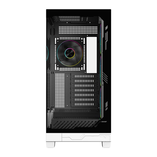 Powercool Ultra White Tempered Glass Mid Tower Gaming Case : image 3