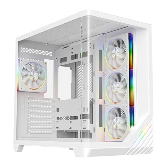 Powercool Venus White Tempered Glass Mid Tower Gaming Case