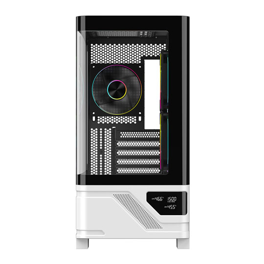 Powercool Arctic White Tempered Glass MicroATX Tower Gaming Case : image 3
