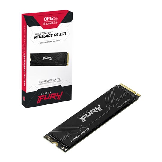 Kingston Fury Renegade G5 8TB M.2 (2280) PCIe Gen 5 NVMe SSD / Solid State Drive Kingston Fury Renegade G5 8TB M.2 (2280) PCIe Gen 5 NVMe SSD / Solid State Drive