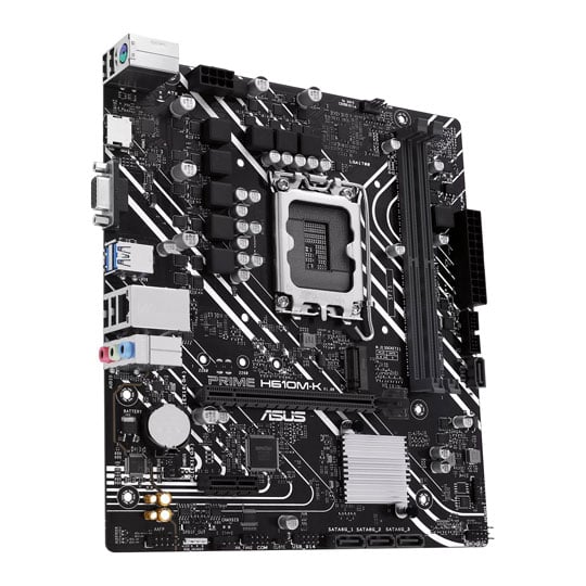 ASUS Intel H610 PRIME H610M-K Micro-ATX Motherboard : image 3