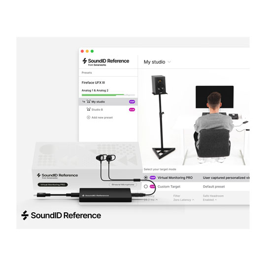 SoundID Reference Virtual Monitoring PRO with Binaural Measurement Microphone (EREF) SoundID Reference Virtual Monitoring PRO with Binaural Measurement Microphone (EREF)