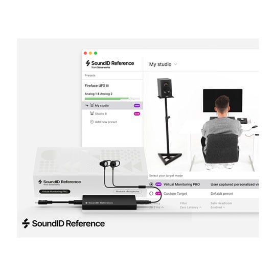 Upgrade from SoundID Reference to Virtual Monitoring PRO with Binaural Measurement Microphone (EREF) Upgrade from SoundID Reference to Virtual Monitoring PRO with Binaural Measurement Microphone (EREF)
