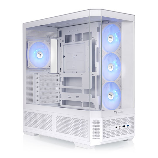 Thermaltake View 370 TG ARGB Snow Mid Tower Tempered Glass PC Case