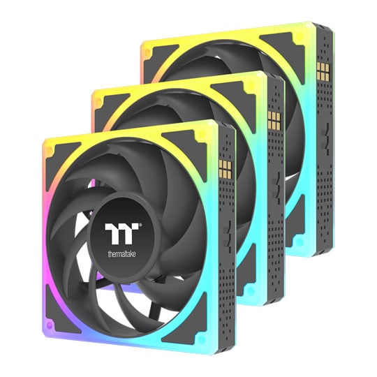Thermaltake TOUGHFAN EX 120 ARGB Sync Airflow / Static Pressure PWM Black Triple Fan Pack