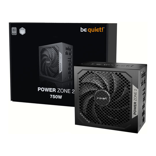 Refurbished be quiet! Power Zone 2 750 Watt Fully Modular 80+ Platinum ATX 3.1 Power Supply Refurbished be quiet! Power Zone 2 750 Watt Fully Modular 80+ Platinum ATX 3.1 Power Supply