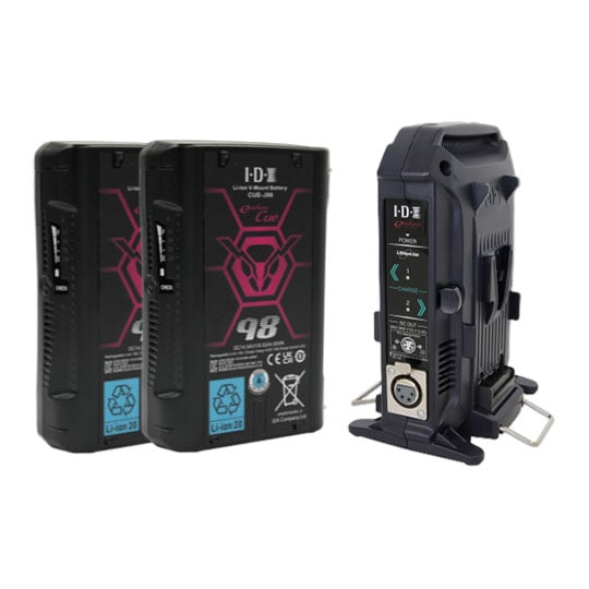 IDX 2 x CUE-J98 Batteries With Free VL-2X Battery Charger IDX 2 x CUE-J98 Batteries With Free VL-2X Battery Charger