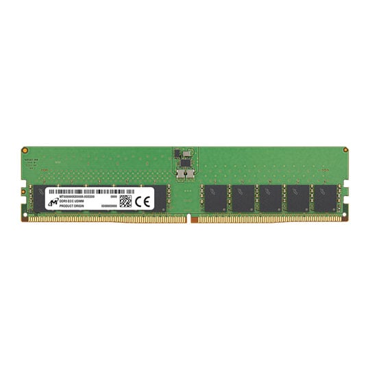 Micron 32GB 5600MHz ECC UDIMM 2Rx8 DDR5 Server Memory Micron 32GB 5600MHz ECC UDIMM 2Rx8 DDR5 Server Memory