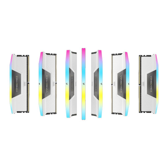 CORSAIR Vengeance RGB White 32GB 7200MHz DDR5 Memory Kit : image 4