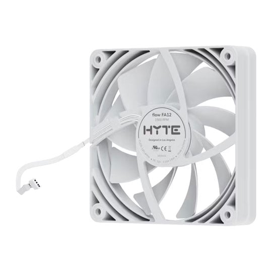 HYTE FA12 120mm PWM Fan 4 Pack Snow White : image 4