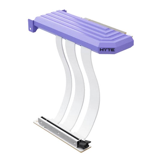 HYTE PCIe 5.0 Hyper Riser (x16) GPU Riser Cable 200mm Taro Milk HYTE PCIe 5.0 Hyper Riser (x16) GPU Riser Cable 200mm Taro Milk
