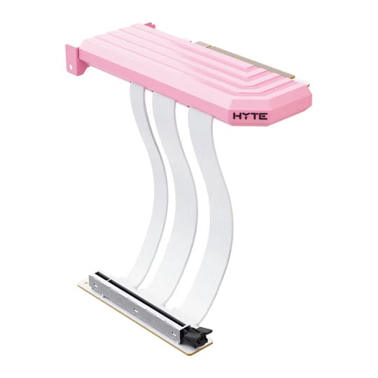 HYTE PCIe 5.0 Hyper Riser (x16) GPU Riser Cable 200mm Strawberry Milk HYTE PCIe 5.0 Hyper Riser (x16) GPU Riser Cable 200mm Strawberry Milk