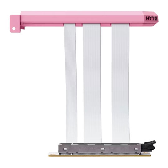 HYTE PCIe 5.0 Hyper Riser (x16) GPU Riser Cable 200mm Strawberry Milk HYTE PCIe 5.0 Hyper Riser (x16) GPU Riser Cable 200mm Strawberry Milk